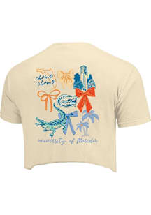 Florida Gators Womens Ivory Coquette Campus Short Sleeve T-Shirt