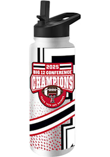 Texas Tech Red Raiders 2025 Big 12  Football Champions 34oz Stainless Steel Bottle - Red
