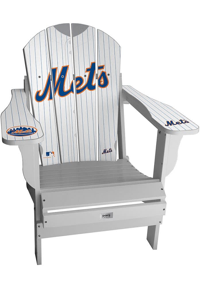 New York Mets WHITE Jersey Adirondack Chair Beach Chairs - 69280114