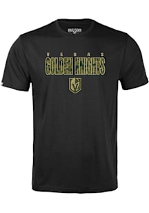 Levelwear Vegas Golden Knights Youth Black Richmond Jr Protect Short Sleeve T-Shirt