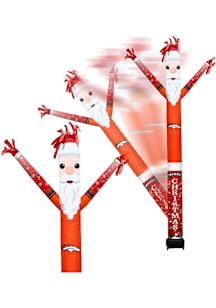 Denver Broncos Orange Outdoor Inflatable Santa Crazy Sport Fan