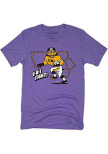 Homefield Northern Iowa Panthers Purple U-N-I Fight Short Sleeve Fashion T Shirt