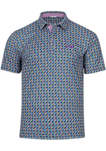 Swannies LSU Tigers Mens Purple Slomo Short Sleeve Polo