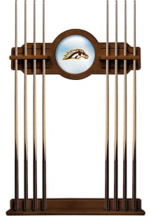 Brown Western Michigan Broncos Solid Wood Cue Rack Pool Table