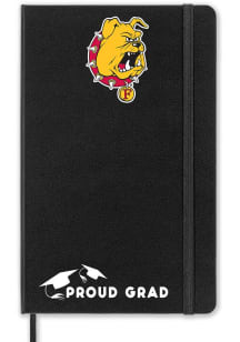 Ferris State Bulldogs Proud Grad team logo Notebook and Folder - Black