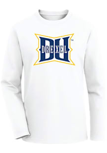 Drexel Dragons Youth White Lane Long Sleeve T-Shirt