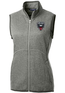 Cutter and Buck DC United Womens Grey Mainsail Vest