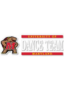 Red Maryland Terrapins 6x2 Dance Decal
