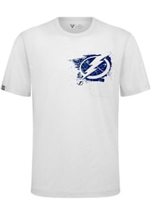 Levelwear Tampa Bay Lightning White Focal Blasted Short Sleeve T Shirt