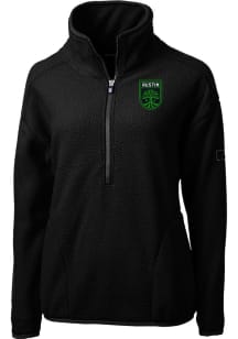 Cutter and Buck Austin FC Womens Black Cascade Sherpa Qtr Zip