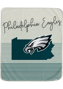 Philadelphia Eagles State Stripe Fleece Blanket
