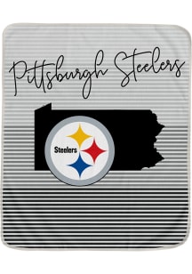 Pittsburgh Steelers State Stripe Fleece Blanket