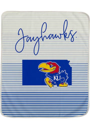 Kansas Jayhawks State Stripe Fleece Blanket