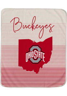 Ohio State Buckeyes 60x70 State Stripe Ultra Soft Throw Fleece Blanket
