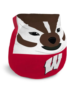 Red Badgers 15in Plushie Mascot Pillow Pillow