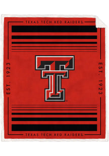 Texas Tech Red Raiders Team Border 60x70 Sherpa Blanket