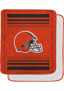 Cleveland Browns Team Border 60x70 Sherpa Blanket