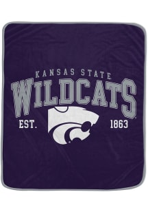 Purple K-State Wildcats 50x60 Vintage Arch Fleece Blanket