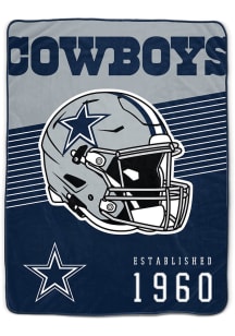 Dallas Cowboys Helmet Stripes Flannel 60x80 Fleece Blanket