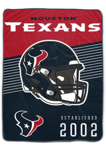 Houston Texans Helmet Stripes Flannel 60x80 Fleece Blanket