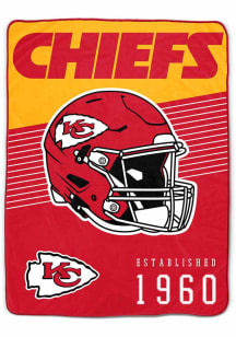 Kansas City Chiefs Helmet Stripes Flannel 60x80 Fleece Blanket