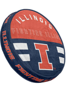 Orange Fighting Illini Circle Sqwish Pillow Pillow