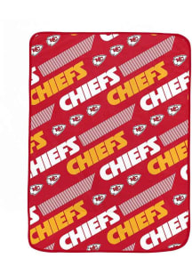 Kansas City Chiefs Slant logo Fleece Blanket