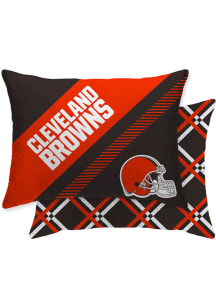 Cleveland Browns Diamond Diagonal Pillow