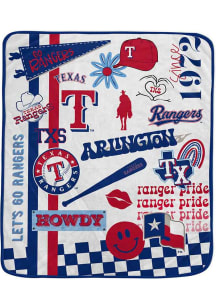 Texas Rangers Native Fan Fleece Blanket