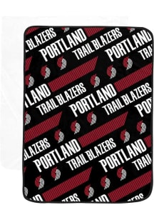 Portland Trail Blazers Slanted Half Wordmark Fleece Blanket