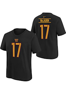 Terry McLaurin Washington Commanders Youth Black Nike NN Player Tee
