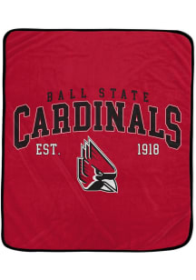 Ball State Cardinals Vintage Arch Block Fleece Blanket