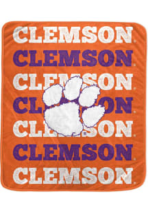 Clemson Tigers Repeat Refresh Wordmark Fleece Blanket