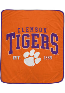 Clemson Tigers Vintage Arch Block Fleece Blanket