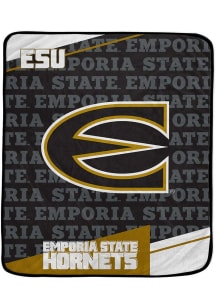 Emporia State Hornets Diagonol Ghost Fleece Blanket