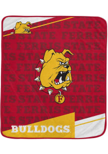 Ferris State Bulldogs Diagonol Ghost Fleece Blanket