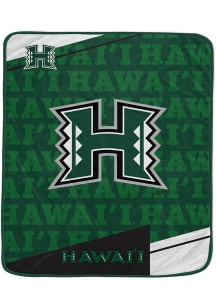 Hawaii Warriors Diagonol Ghost Fleece Blanket