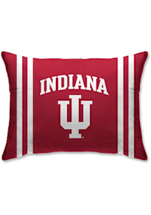 Indiana Hoosiers Standard Logo Throw Pillow - Red