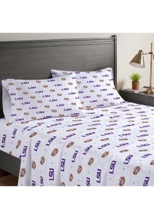 LSU Tigers Queen Sheet