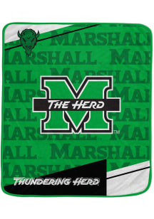 Marshall Thundering Herd Diagonol Ghost Fleece Blanket