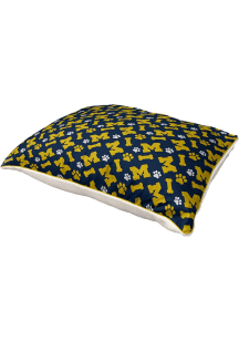 Michigan Wolverines Bone Repeat Sherpa Pet Bedding