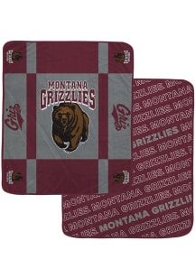 Montana Grizzlies Reverse Block Wordmark Fleece Blanket