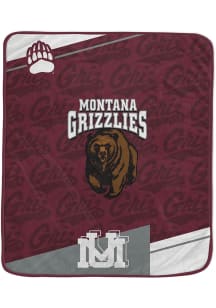 Montana Grizzlies Diagonol Ghost Fleece Blanket