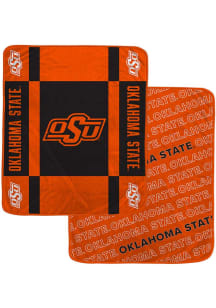 Oklahoma State Cowboys Reverse Block Wordmark Fleece Blanket