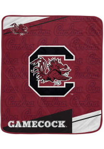 South Carolina Gamecocks Diagonol Ghost Fleece Blanket