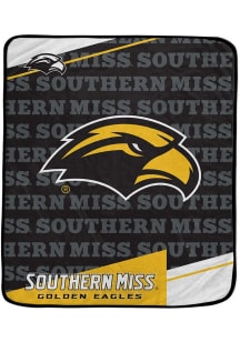 Southern Mississippi Golden Eagles Diagonol Ghost Fleece Blanket