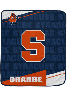 Syracuse Orange Diagonol Ghost Fleece Blanket