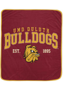 UMD Bulldogs Vintage Arch Block Fleece Blanket