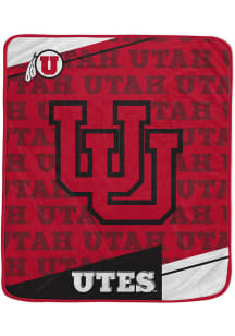 Utah Utes Diagonol Ghost Fleece Blanket