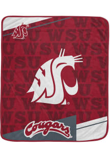 Washington State Cougars Diagonol Ghost Fleece Blanket